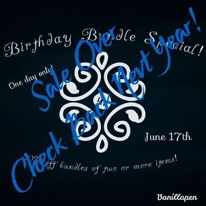Birthday Sale - Sale Over - Check back next year